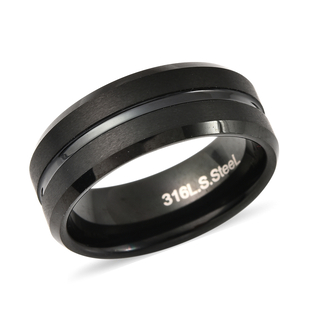 Tungsten & Stainless Steel Band Ring