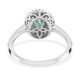 RHAPSODY 950 Platinum AAAA AGI Certified Boyaca Colombian Emerald and Diamond (VS/E-F) Ring 1.10 Ct.