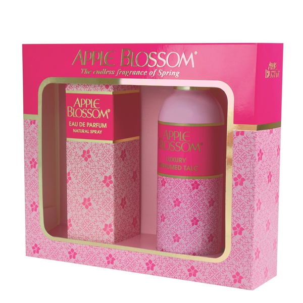 Apple Blossom: Natural spray 100ml and Talc 100g