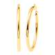 9K Yellow Gold Hoop Earrings with Clasp