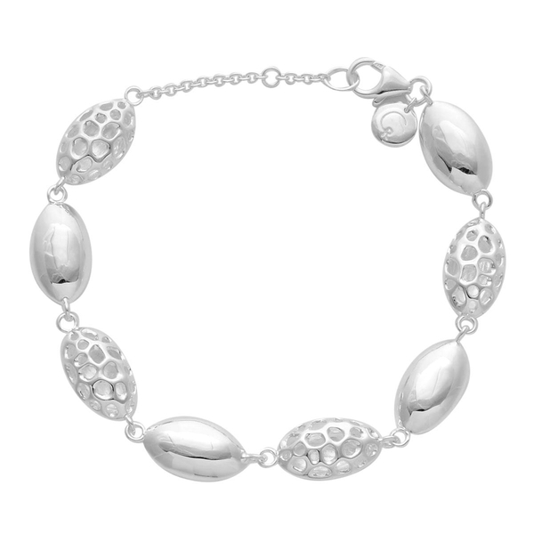 RACHEL GALLEY Sterling Silver Bracelet (Size 7 with 1 inch Extender), Silver wt 10.49 Gms.