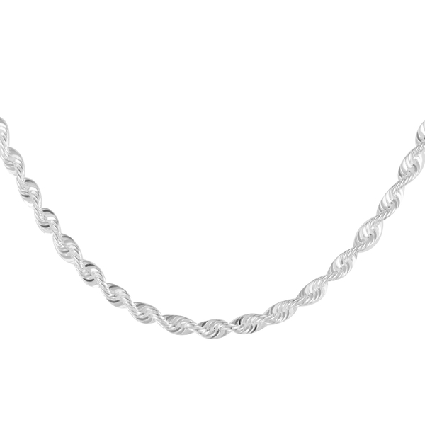 Close Out Deal Sterling Silver Rope Chain (Size 20), Silver wt 7.70 Gms.