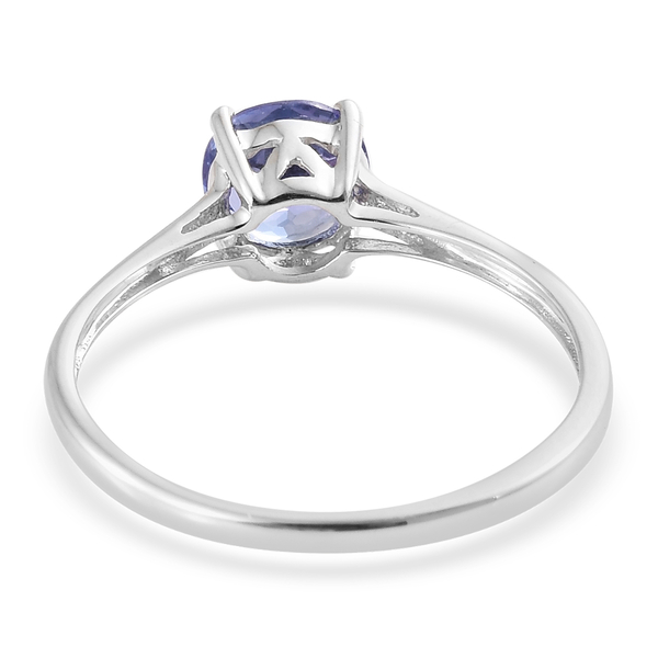 9K White Gold AA Tanzanite (Rnd) Solitaire Ring 0.750 Ct.