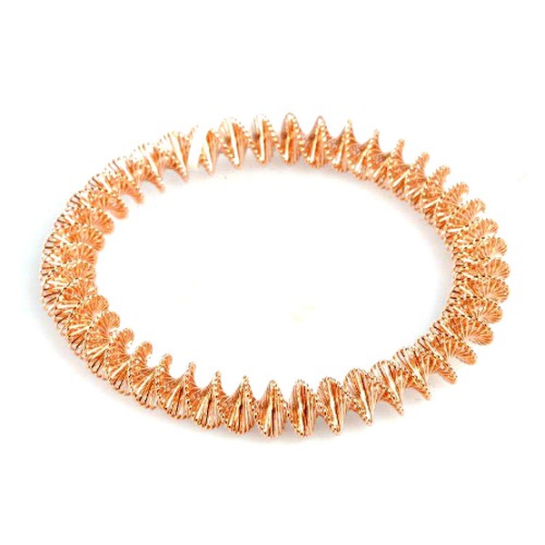 Rose Gold Plated Stainless Steel Stretchable Bracelet