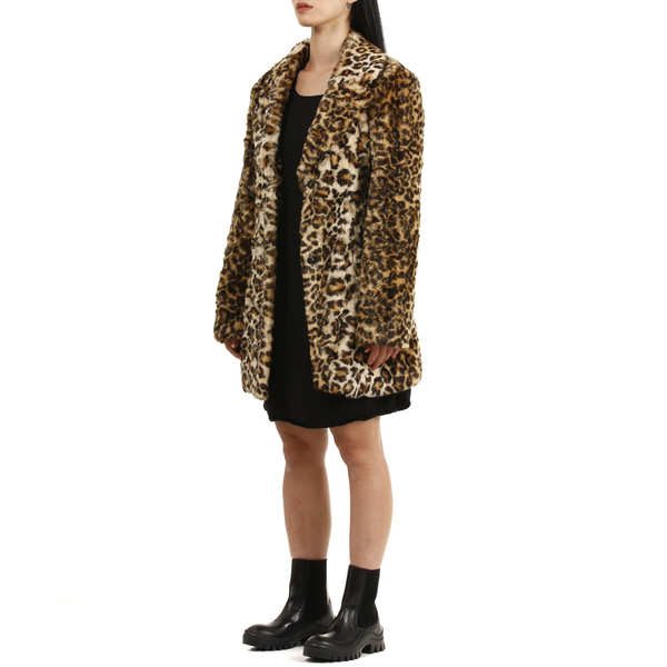 19V69 ITALIA by Alessandro Versace Leopard Pattern Jacket (Size L) - Brown