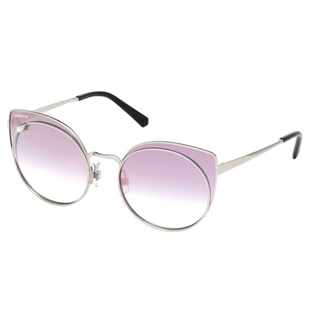Womens Retro Rimless Purple Sunglasses