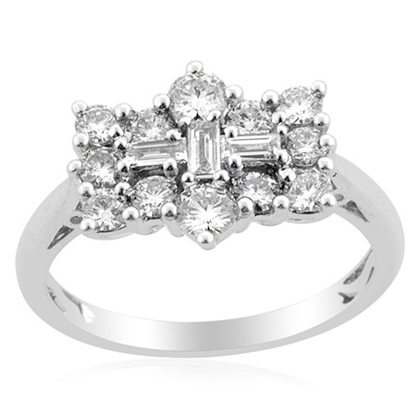 ILIANA Diamond (Clarity SI Colour G-H) 18K W Gold Ring  1.000 Ct.