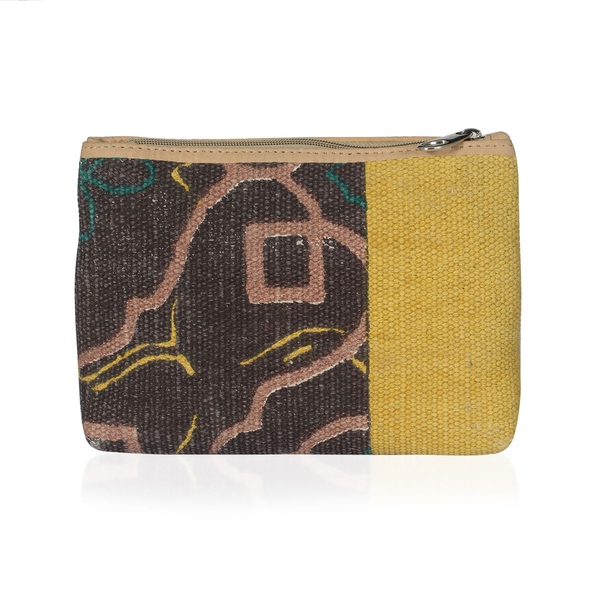 Multi Colour Bag Made with Kilim Rugs (Size 23.5x17.5 Cm)