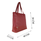 Assots London SIENNA Croc Leather Tote Bag in Paprika Red (Size 38x13x35 Cm)