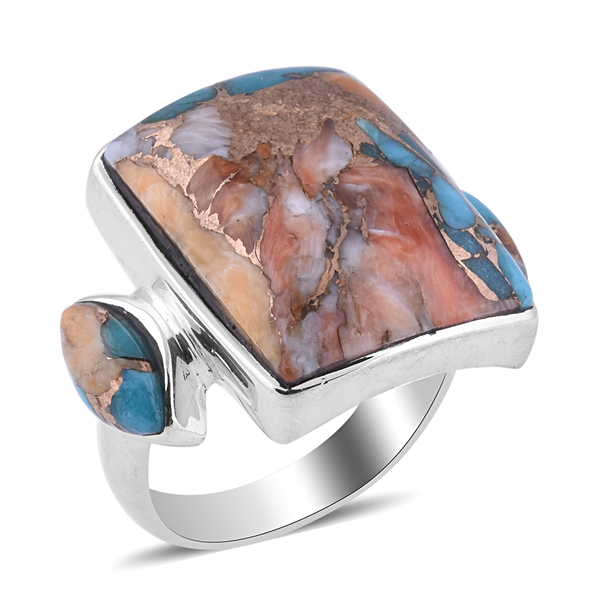 Santa Fe Collection - Spiny Turquoise Ring in Sterling Silver