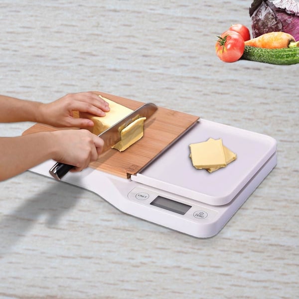 Electronic Cutting Board with Scale (Size30x20.5x3.45cm) - 2AAA Battery Not Included