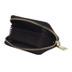SENCILLEZ 100% Genuine Leather Wallet with Zipper Closure (Size 12x8x2Cm) - Black