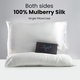 Set of 2 - Both Sides 100% Mulberry Silk Pillowcase (Size:50x75cm) - Ivory