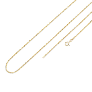 ILIANA 18K Yellow Gold Rope Necklace (Size - 20) with Spring Clasp