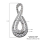Lustro Stella Platinum Overlay Sterling Silver Pendant Made with Finest CZ 2.25 Ct.