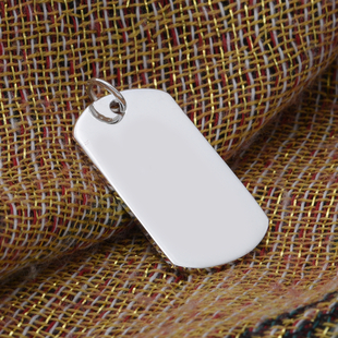 Sterling Silver Tag Pendant, Silver wt 4.70 Gms
