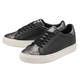 RAVEL Pearl Lace-Up Trainers (Size 4) - Black & Pewter