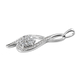 Lustro Stella Platinum Overlay Sterling Silver Pendant Made with Finest CZ 3.04 Ct.