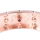 RACHEL GALLEY Majestic Collection Ruby (Rnd) Bangle (Size 7) in Rose Gold Overlay Sterling Silver, Silver wt 41.21 Gms