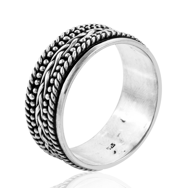 Royal Bali Collection Sterling Silver Stackable Ring, Silver wt 5.11 Gms.