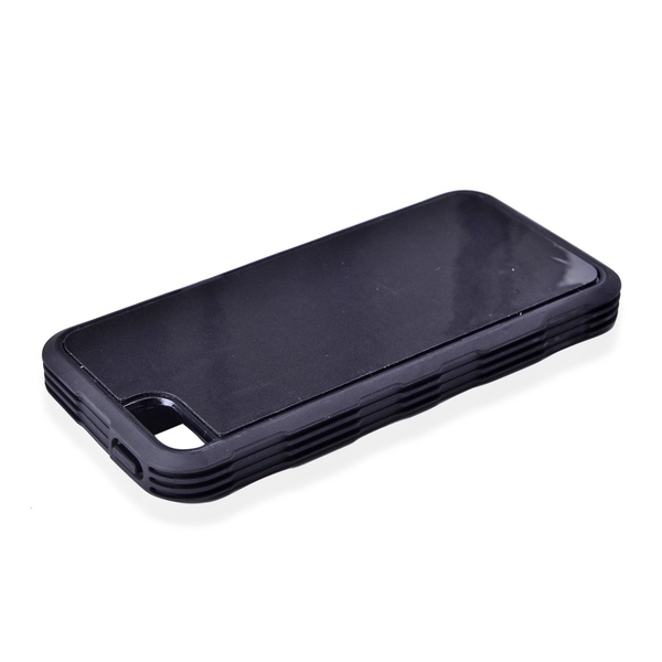 Antigravity iPHONE 5S Phone Cover Black with Logo Hole and Toughened Membrane (Size 10x6 Cm)