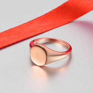 Rose Gold Overlay Sterling Silver Ring