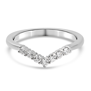 RHAPSODY 950 Platinum IGI Certified Diamond (VS/E-F) Wishbone Ring 0.25 Ct.