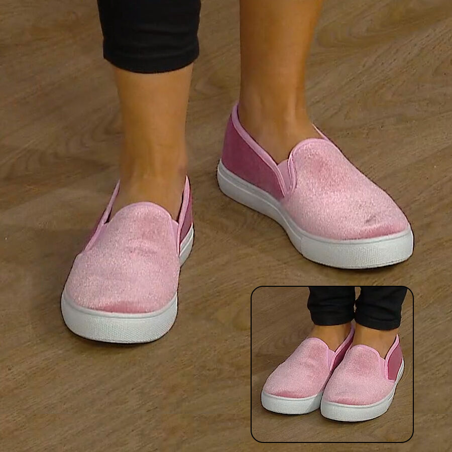 Pink Slip On Womens Shoes