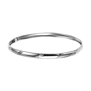 One Time Close Out Deal -  Sterling Silver Bangle (Size - 8)
