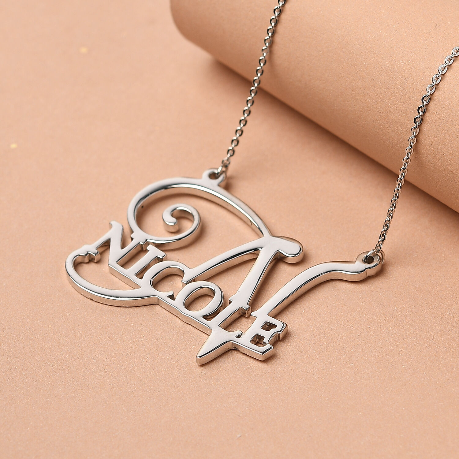 Personalised Alpha Name Necklace, Size 