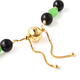 Green and Black Jade, Natural Cambodian Zircon Necklace (Size 20)  in Yellow Gold Overlay Sterling Silver 206.00 Ct, Silver wt. 10.95 Gms