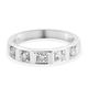RHAPSODY 950 Platinum Natural IGI Certified Diamond (VS/E-F) Band Ring 0.33 Ct, Platinum wt. 5.64 Gm