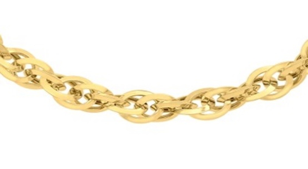 Close Out Deal 9K Y Gold Diamond Cut Prince of Wales Chain (Size 20), Gold wt 11.30 Gms.