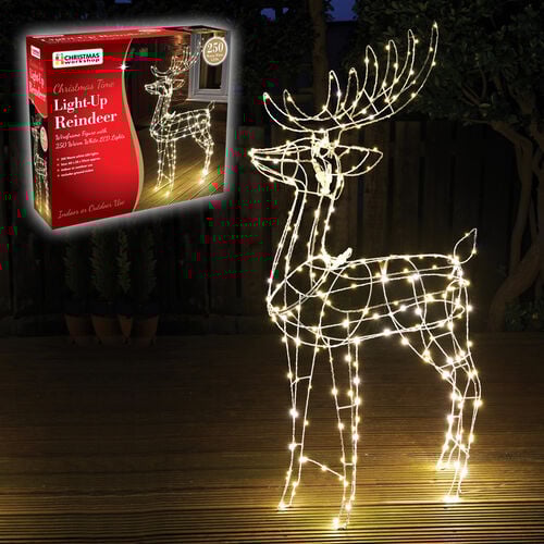250 LED Light Reindeer with 115cm Height 6872341 TJC