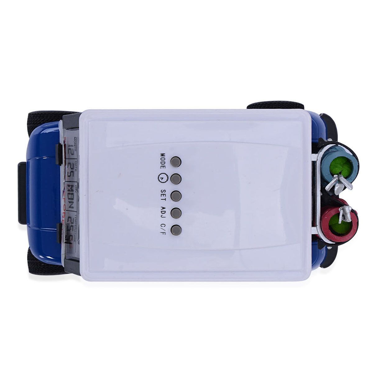 STRADA Blue Colour Decorative Mini Golf Cart Digital Table Clock