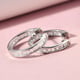 RHAPSODY 950 Platinum IGI Certified Diamond (VS/E-F) Earrings (with Hoop) 1.00 Ct, Platinum wt. 4.50 Gms