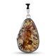 Baltic Amber Pendant in Sterling Silver, Silver Wt. 5.00 Gms