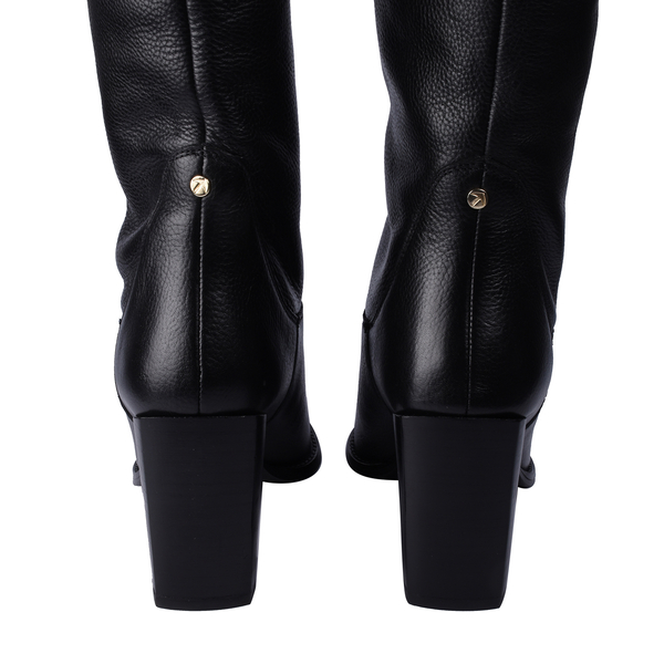 Ravel Lumsden Knee-High Leather Boots (Size 3) - Black