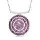 Amethyst Necklace (Size - 20) in Stainless Steel 12.65 Ct.