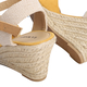 LA MAREY High Heel Espadrilles Sandals with Hook & Loop Buckle (Size 3) - Yellow