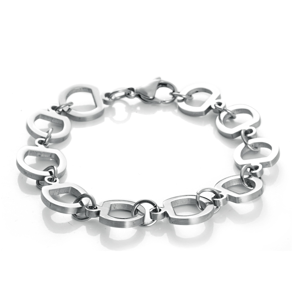 Designer Inspired Snaffle Bracelet (Size 7.5) in Stainless Steel