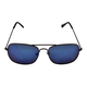 Aviator Sunglasses with Polycarbonate Frame Lens - Blue