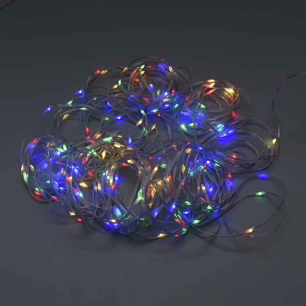 Decorative 200 Micro LED String Multi Lights with Remote Control (3xAA Battery Not Included) - 20 Metre