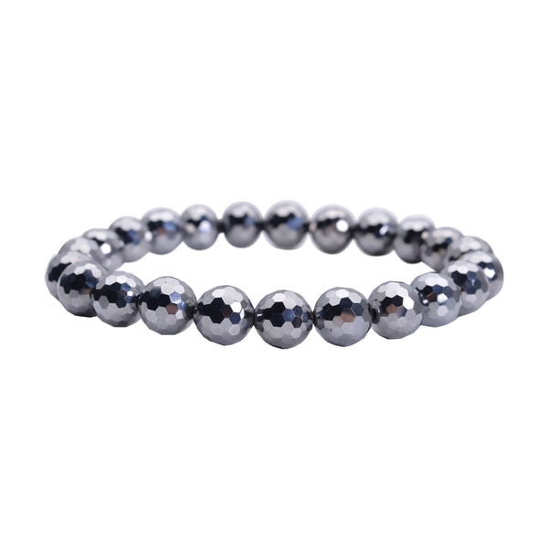 Terahertz Beads Bracelet (Size 6.5) Stretchable 72.00 Ct.