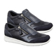 Lotus Navy Leather & Snake Sian Casual Trainers (Size 7)