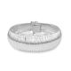 JCK Vegas Collection Diamond Cut Cleopatra Bracelet in Sterling Silver Size 7.5 Inch