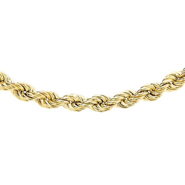 Close Out Deal 9K Y Gold Rope Chain (Size 18), Gold wt 5.10 Gms.