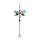 Set of 2 - Decorative Hanging Crystal Hummingbird and Dragonfly Suncatcher