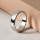 Designer Inspired- Platinum Overlay Sterling Silver Band Ring