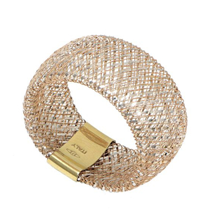 Maestro Collection- 9K Yellow Gold Stretchable Ring (Size Large) (Size P to T)